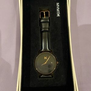 MVMT Black and Gold Watch